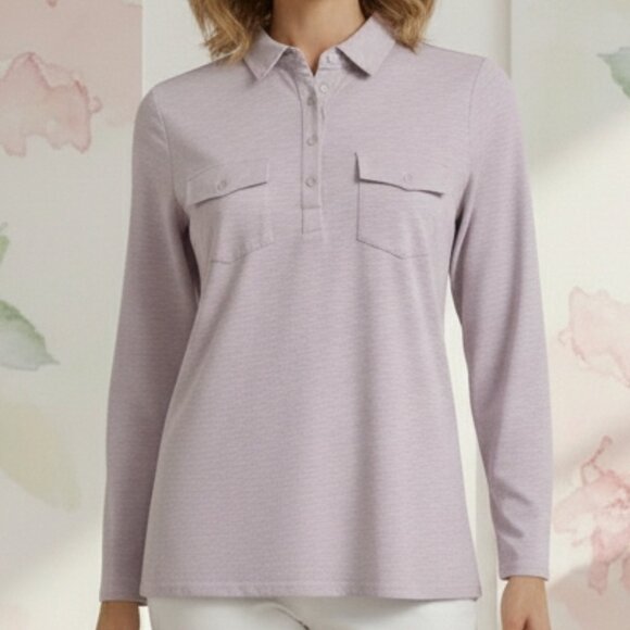 Gloria Vanderbilt Tops - Gloria Vanderbilt* Button-up Long Sleeve Shirt* Color: Soft Peony* Size: M
